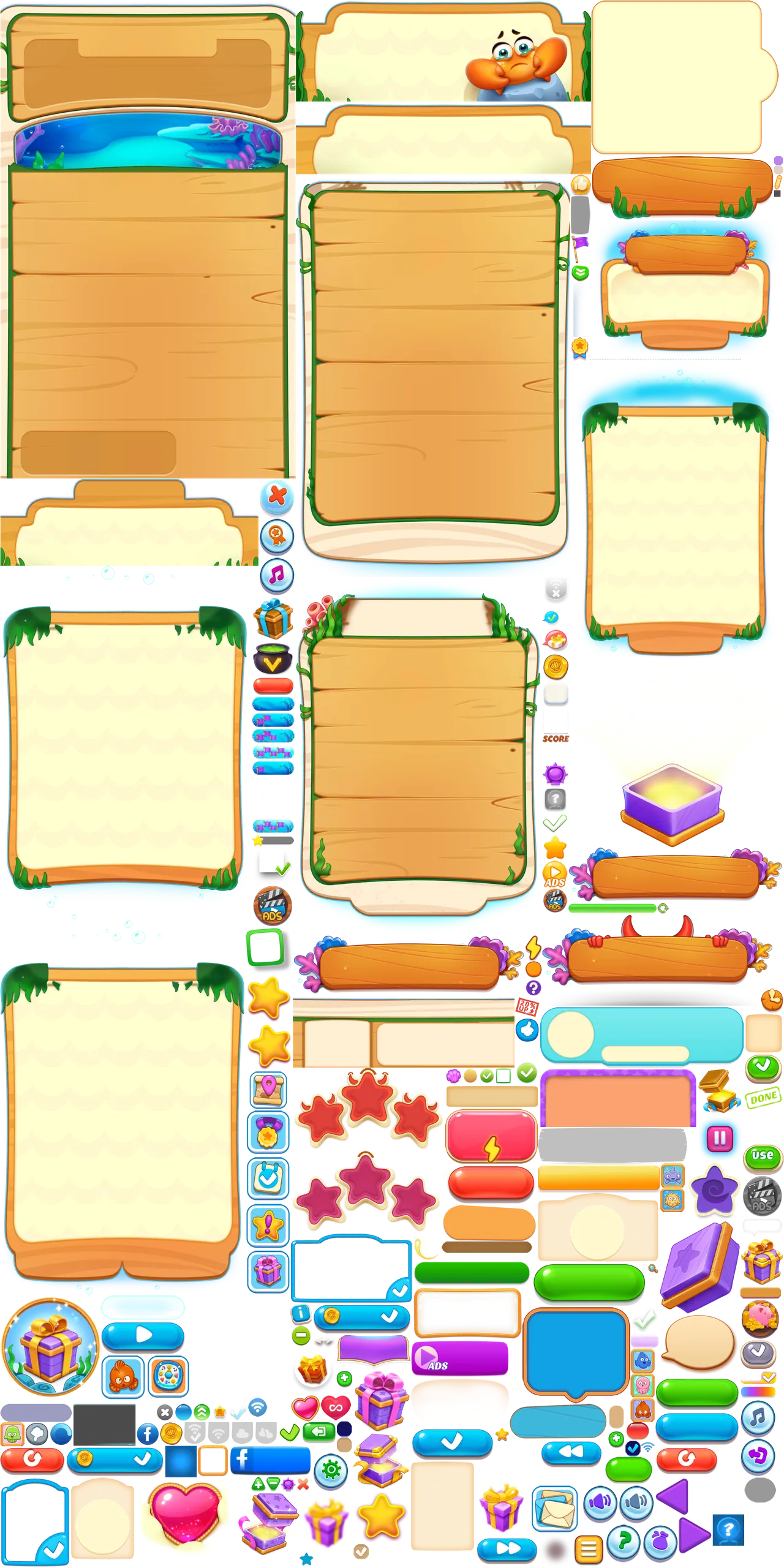 Fish Crush 2 - Match 3 Puzzle Assets