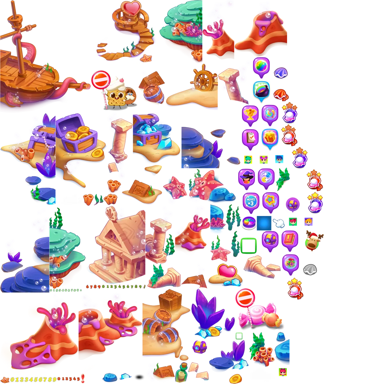 Fish Crush 2 - Match 3 Puzzle Assets
